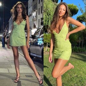 NWT Rat & Boa Valletta Mini Dress in Green